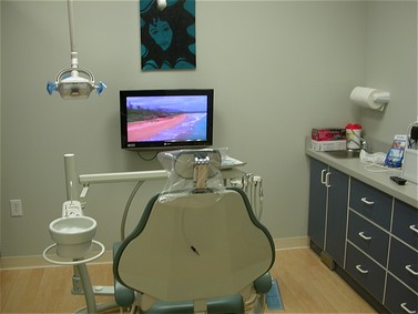 Dental chair in our practice.